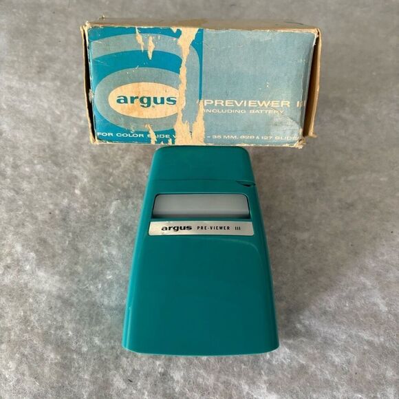 Argus Previewer III Green Slide Viewer In Box *Not Tested* - Picture 1 of 10